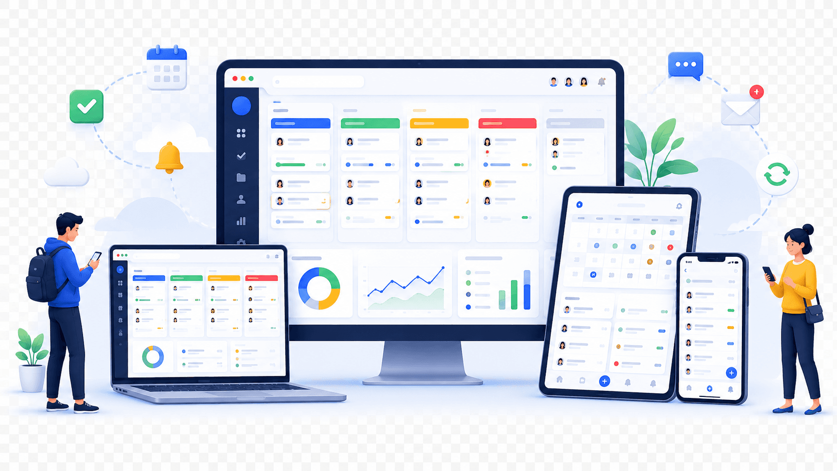 Worklay responsive dashboard across desktop tablet and mobile